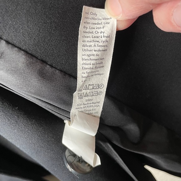 Spanx Perfect Collarless Blazer Womens Size Small In Black Office Career - Picture 13 of 15